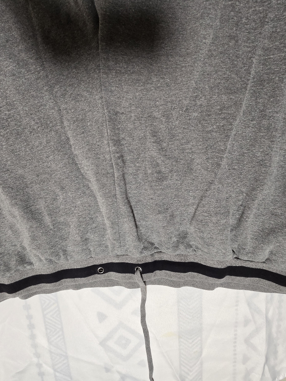 Heather Gray Drawstring Waist Sweatshirt